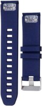 Siliconen Armband Geschikt Voor Garmin Fenix 5 (Plus) 6 Pro/Sapphire / Forerunner 935/945 Horloge Band Strap - 22mm Armband Polsband - Quickfit - Small/Large - Donker Blauw