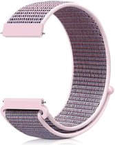 Nylon Band - Universeel 20mm - Samsung Galaxy Active / Garmin Forerunner 645 - Licht Roze