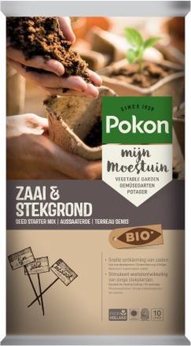 POKON ZAAI- & STEKGROND BIO 20 LITER
