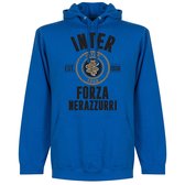 Inter Milan Established Hooded Sweater - Blauw - XL