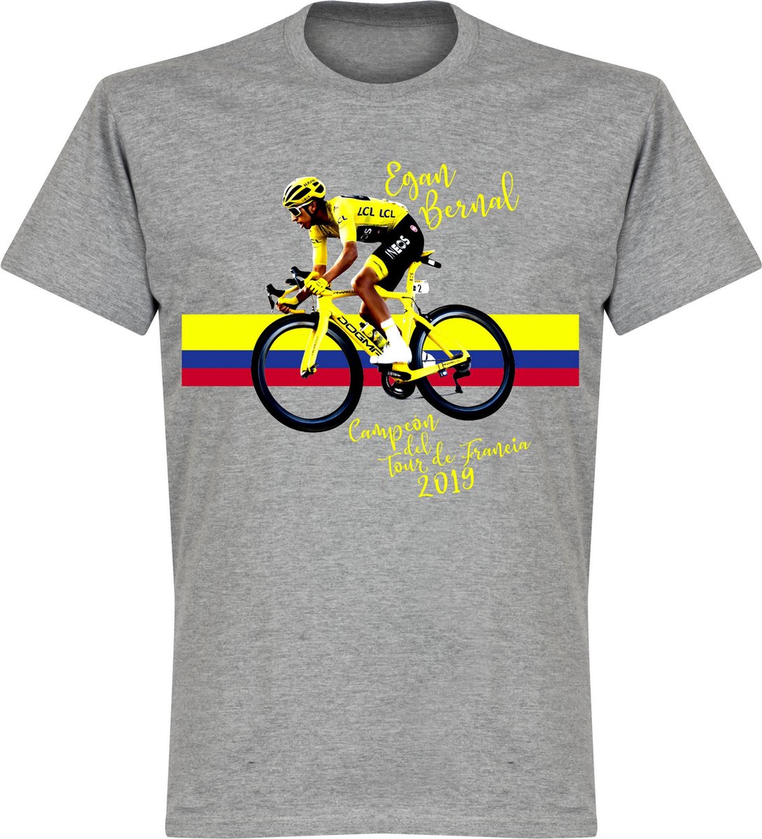Egan Bernal T-Shirt - Grijs - M