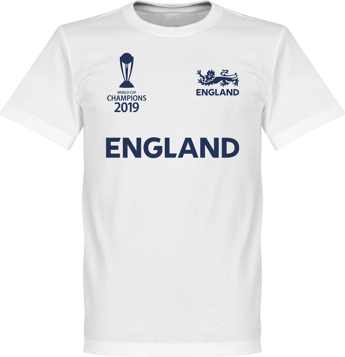 Engeland Cricket WK 2019 Winnaars T-shirt - Wit - Kinderen - 116