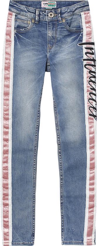 Vingino Meisjes Jeans - Mid Blue Wash - Maat 152 | bol.com