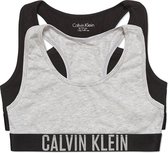 Calvin Klein Topje - Maat 140  - Meisjes - zwart/ grijs
