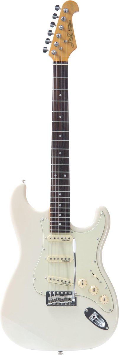 J & D ST Vintage IV Ivory Cream - ST-Style elektrische gitaar