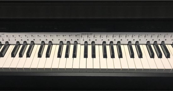 Specter Keycard | Kaart met muzieknoten voor je piano of keyboard | eenvoudig leren spelen | 49, 61 & 88 Toetsen | Geen piano stickers meer nodig...