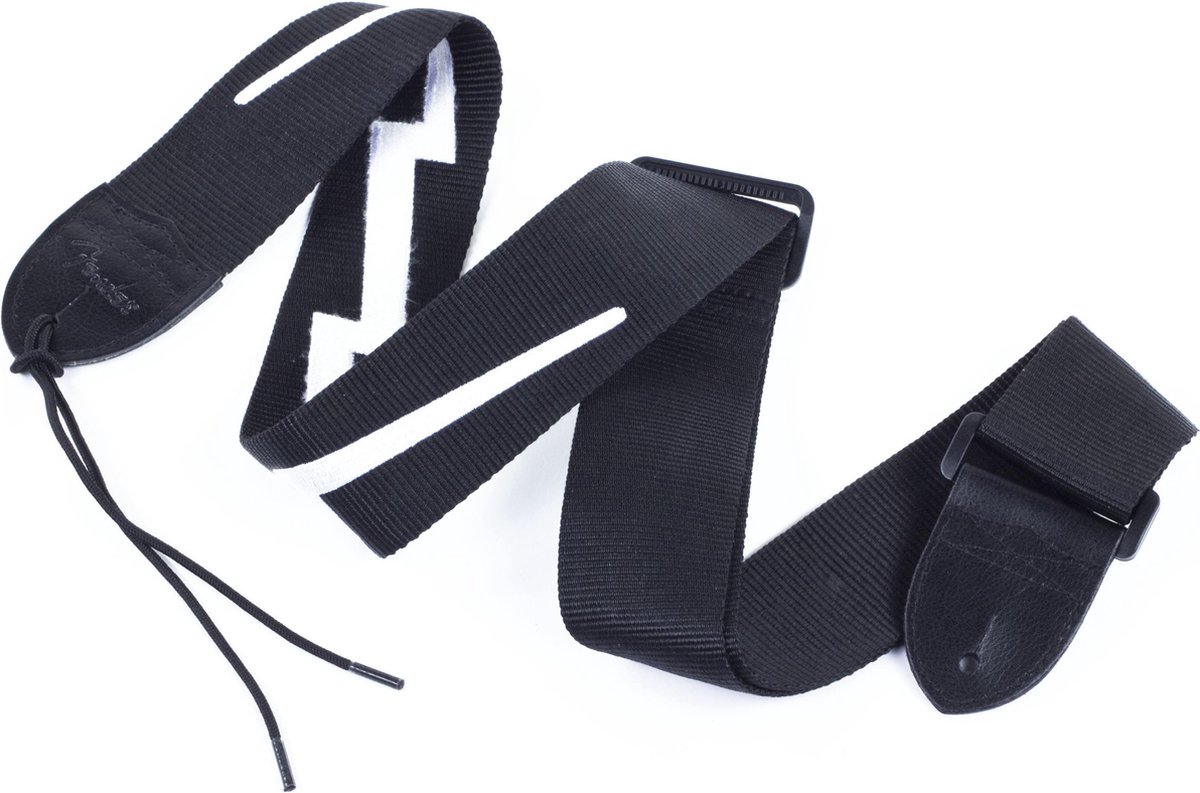 Fender Nylon lightning bolt strap 2 - Gitaarband - zwart