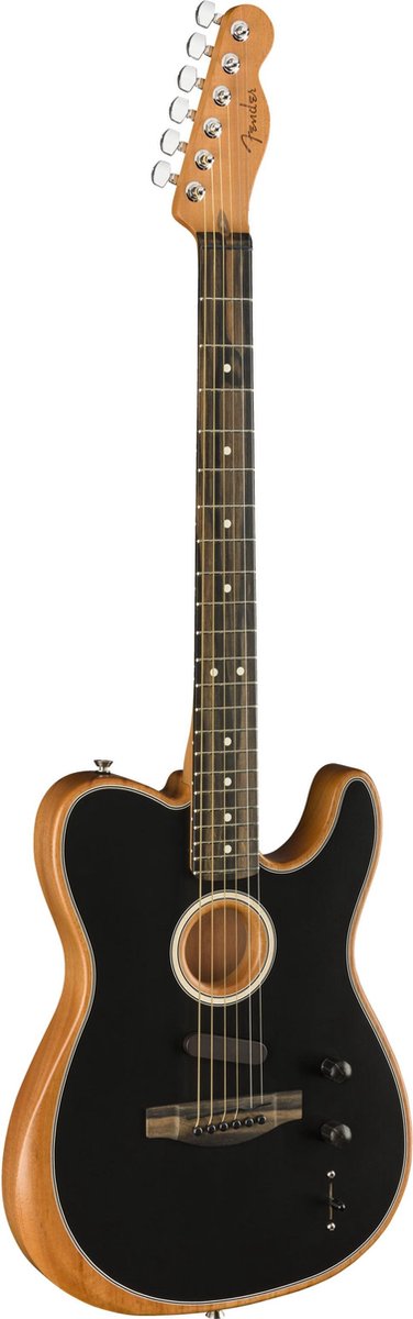 Fender American Acoustasonic Telecaster , Elektro-akoestische hybride gitaar,  zwart | bol.com