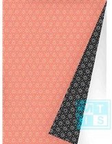 Cadeaupapier Chic Neon Orange Black, K601475-6- Breedte 30 cm - 175m lang