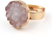 Chic by Lirette - Adjustable Crystal Ring - Verstelbare Crystal Ring Roze inc. Sieradenzakje