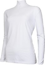 Campri Roll Neck 1/4 Zip  Wintersportpully - Maat XL  - Vrouwen - wit