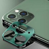 iPhone 11 Pro - 11 Pro Max Hoesje Groen Camera Lens Protector - Metal