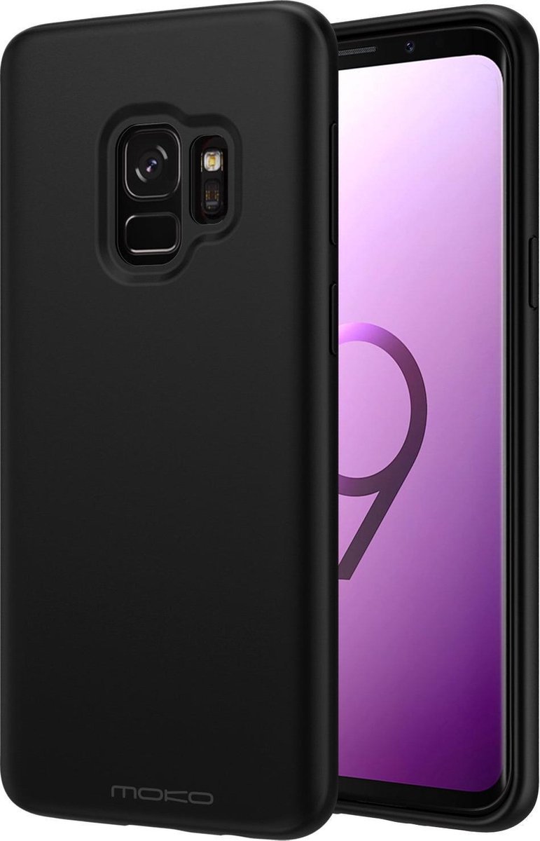 BMAX Siliconen hard case hoesje geschikt voor Samsung Galaxy S9 / Hard cover - Zwart