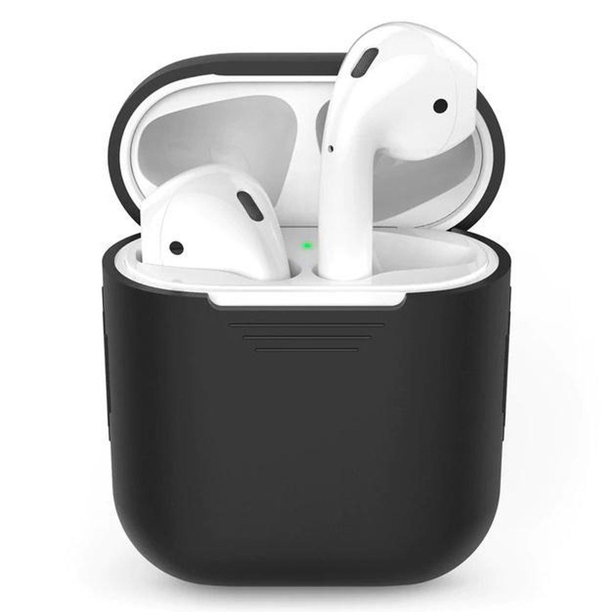 Airpods hoesje voor Apple Airpods - Zwart - Silliconen hoesje voor Apple Airpods Model