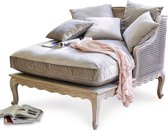 LOBERON Chaise longue Dronne bruin
