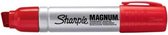 Sharpie Rode Pro Magnum Marker - Permanente stift met beitel punt - Professionele marker, geschikt voor vele ondergronden zoals metaal, hout, pvc en beton