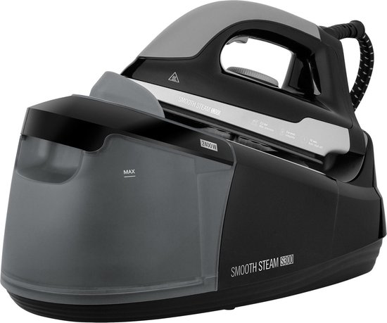 Teesa TSA2030 - Stoomstrijkijzer Smooth Steam S300, 1,2 liter, zwart