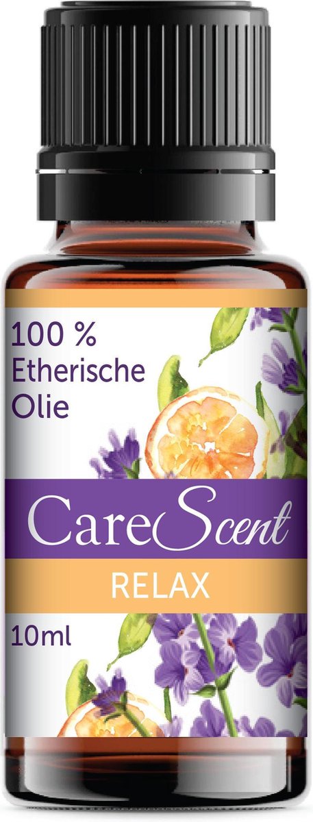 Goedkoopste CareScent Relax Etherische Olie - Lavendel en Mandarijn - Aromatherapie - Essentiële Olie - Geur voor Diffusers - 10ml