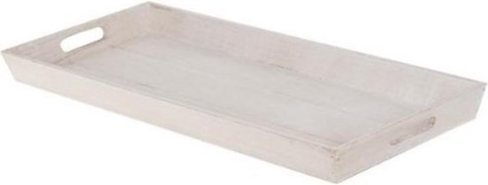 ader douche Luidruchtig Woondecoratie houten dienblad wit 58 cm | bol.com