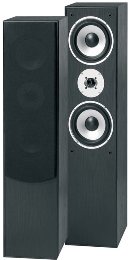Luidsprekers - Fenton SHFT60B - Set van twee hifi luidsprekers voor stereo en home cinema - Zwart