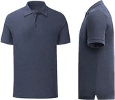 Senvi Getailleerde Polo zacht aanvoelend Kleur donker blauw melee Maat L