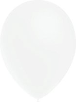 Witte Ballonnen Metallic 25cm 10st