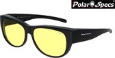 Polar Specs® Overzet Nachtbril PS5097 – Shiny Black – Polarized Nightdriving – Medium