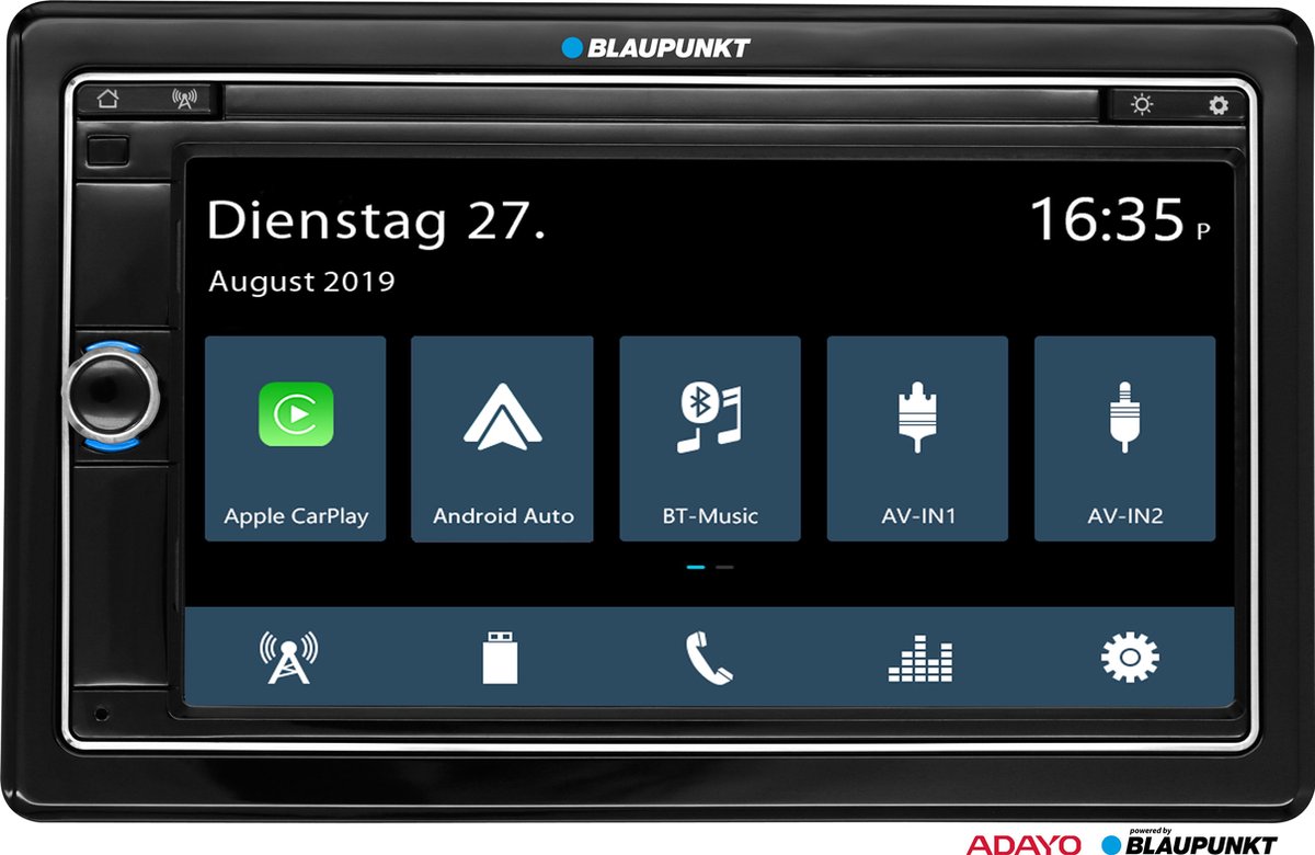 Blaupunkt Oslo 590 DAB 2-DIN Autoradio - Apple CarPlay - Multimedia - Zwart  | bol.com