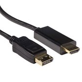 ACT Verloopkabel DisplayPort male naar HDMI-A male 1,80 m AK3990