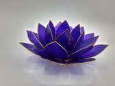 Lotus waxine licht houder violet