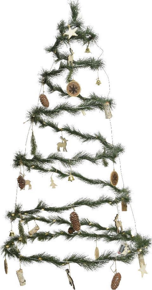 koelkast Haarzelf Kauwgom Lumineo Spiraal Kerstboom - 90 LED - 120cm - Incl. Decoratie | bol.com