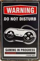 Wandbord - Warning Do Not Disturb Gaming In Progress
