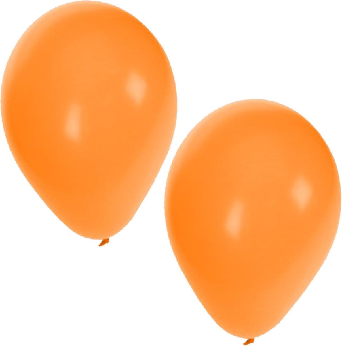Bellatio Decorations ballonnen - 25 stuks - oranje - 27 cm - verjaardag - Bellatio Decorations