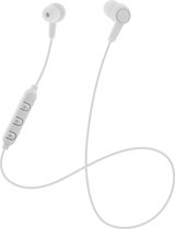 STREETZ HL-597 Semi-in-ear Bluetooth oordopjes met microfoon & control button - Wit