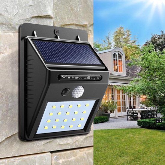 schermutseling Regeringsverordening dwaas Solar wandlampen Boveld - 30 LEDS - dag/nacht sensor - bewegingssensor -  zonne-energie... | bol.com
