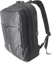 WellTravelled - Rugzak met 15.6 inch Laptop vak - 25 Liter Anti-diefstal Backpack - Dagrugzak voor mannen en vrouwen - Met USB Aansluiting - Zwart