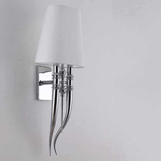 Moderne eenvoudige ijzeren klauw hoorn muur lamp slaapkamer bed muur lamp  zonder lichtbron | bol.com