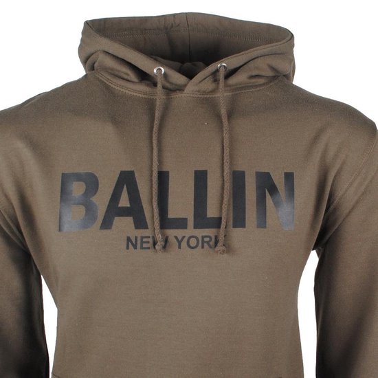 | Ballin Heren Trui Capuchon Sweat Kaki Ballin Heren Trui Capuchon Sweat Kaki voor Heren
