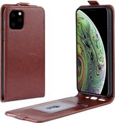 Lederen flip cover / flipcase - iPhone 11 Pro 5.8 inch  - Bruin