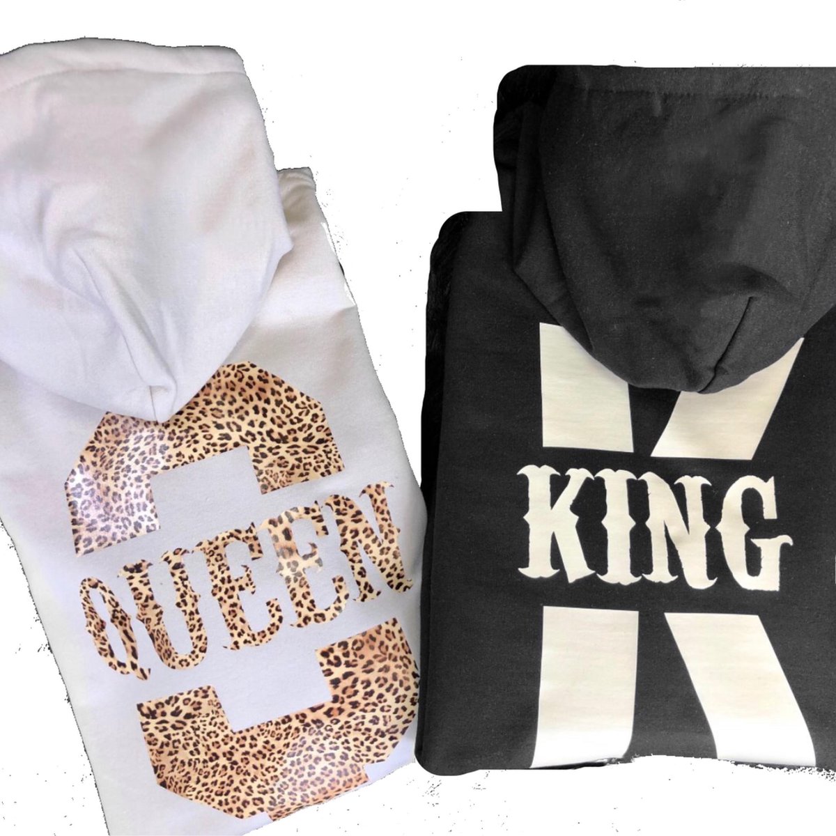 monster Wrijven Hectare Setje hoodies voor een koppel King en Queen| Hoodies voor man en vrouw | Truien met... | bol.com