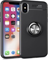 Luxe Armor Back cover voor Apple iPhone XR - Zwart - Shockproof - Magneet voor autohouder