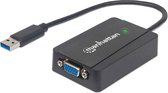Manhattan 152303 kabeladapter/verloopstukje USB 3.0 SVGA Zwart