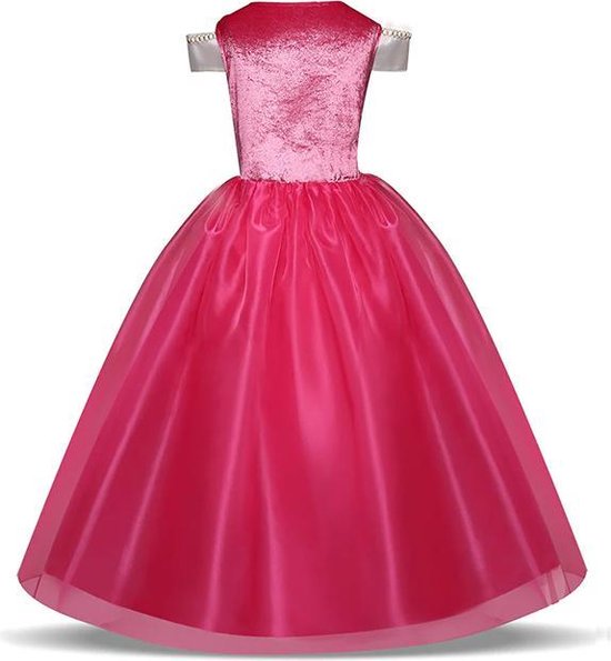 Mooie Doornroosje jurk Prinsessenjurk Maat: 110/116 (5-6 jaar) + kroon +  staf +... | bol.com