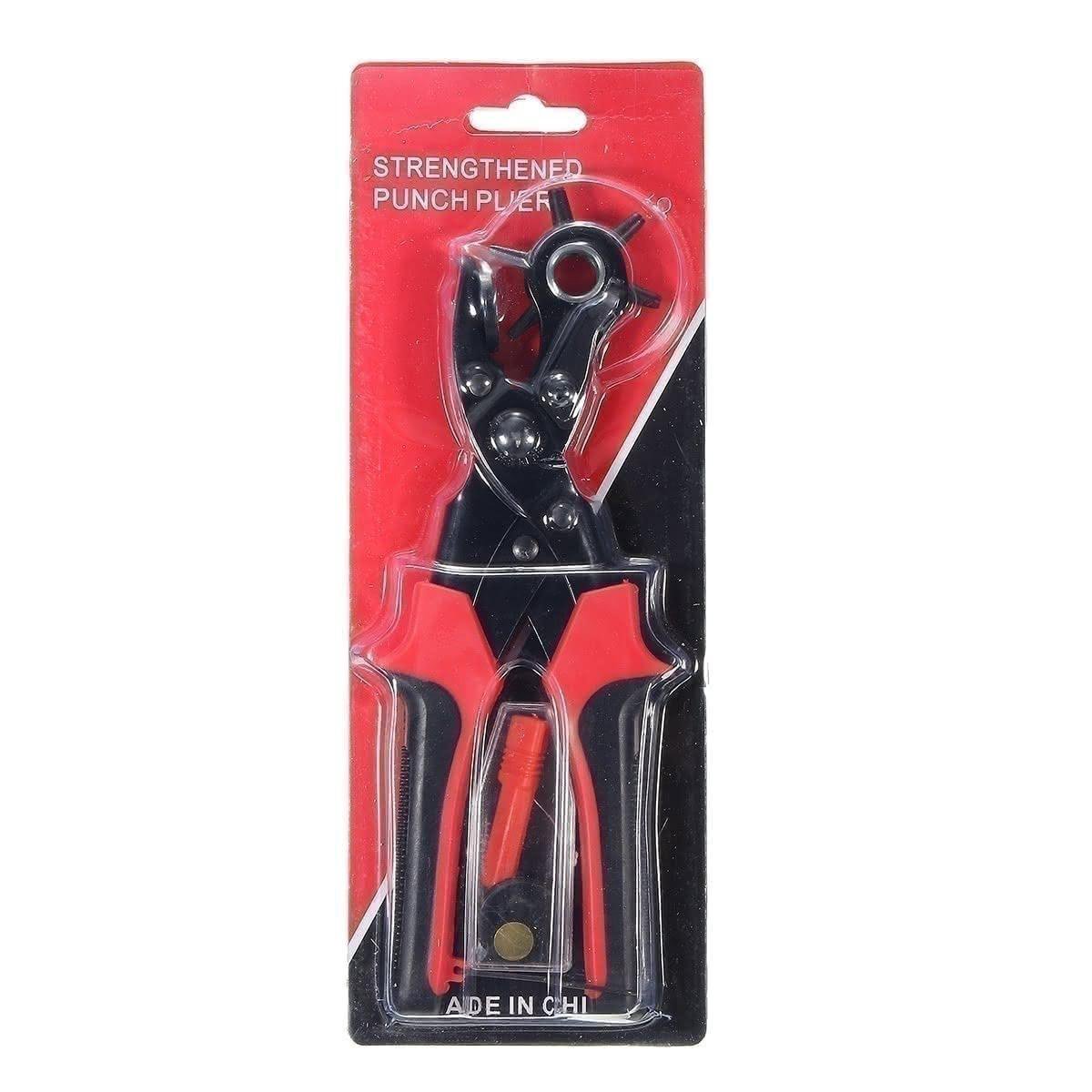 4mm Stille Draaiende Zware Lederen Gat Punch Stitching Hand Tangen Lederen Craft Tool voor Riemen, Portemonnees, Horloge Bands