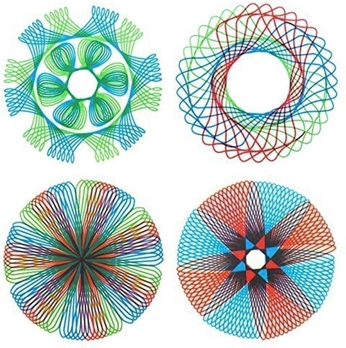 10pcs spirale art set dessin spirograph règle géométrique outil de jeu de 