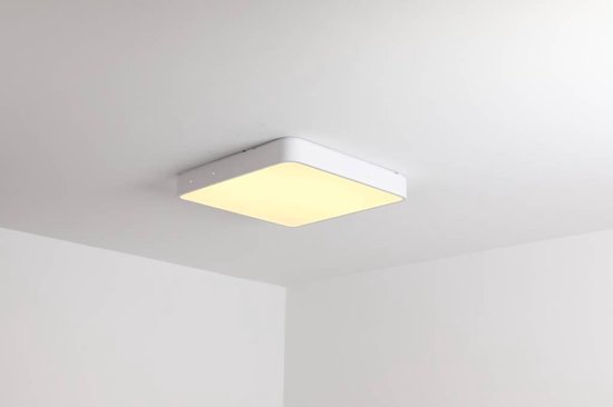 Plafondlamp Vierkant Wit 40 met ingebouwde LED - Saniled Spechio | bol.com