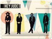 The Beatles Hey Jude 1968 Metalen wandbord in reliëf 15 x 20 cm.