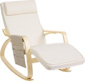 Chaise à bascule Songmics en bois de bouleau - Chaise relaxante - Chaise relaxante