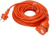 Verlengsnoer - 10 meter - 1.5mm² - IP44 Spatwaterdicht - Oranje