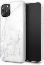 Apple iPhone 11 Pro Guess Backcover Marble Collection - Wit